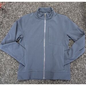 Lululemon Sojourn Jacket Mens Medium Blue Full Zip Track‎ Athleisure Slim Fit